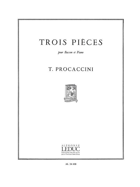 Teresa Procaccini: 3 Pieces: Bassoon: Score