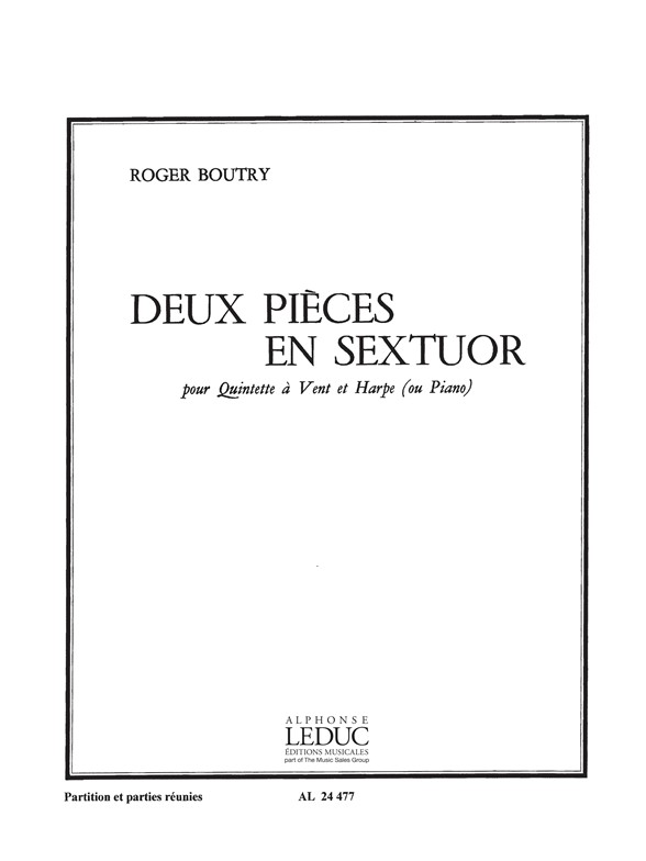 Roger Boutry: 2 Pieces en Sextuor: Wind Ensemble: Instrumental Work