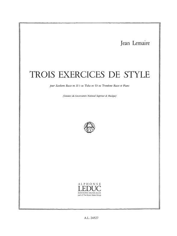 Jean Lemaire: Trois Exercices de Style: Trombone: Instrumental Work