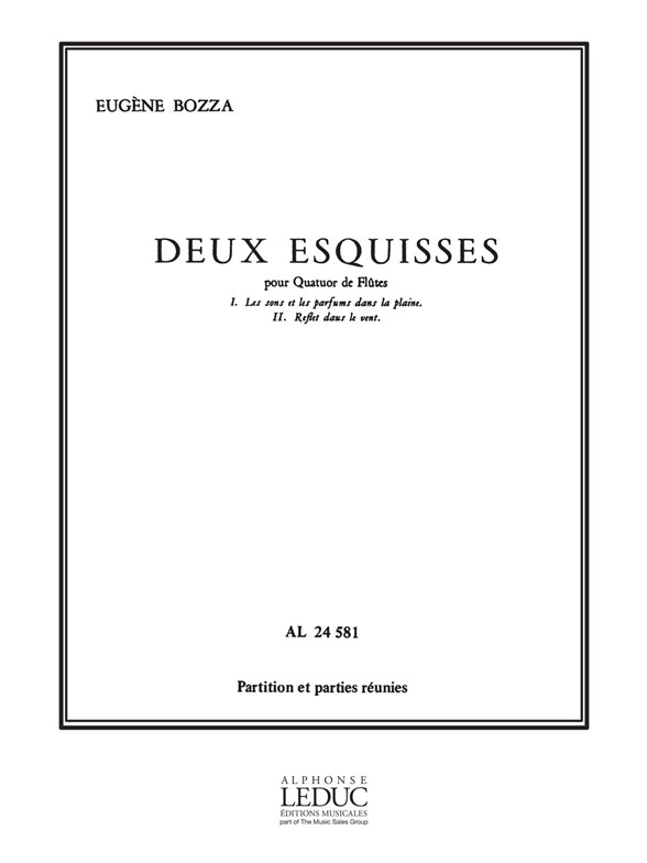 Eugène Bozza: 2 Esquisses: Flute Ensemble: Score and Parts