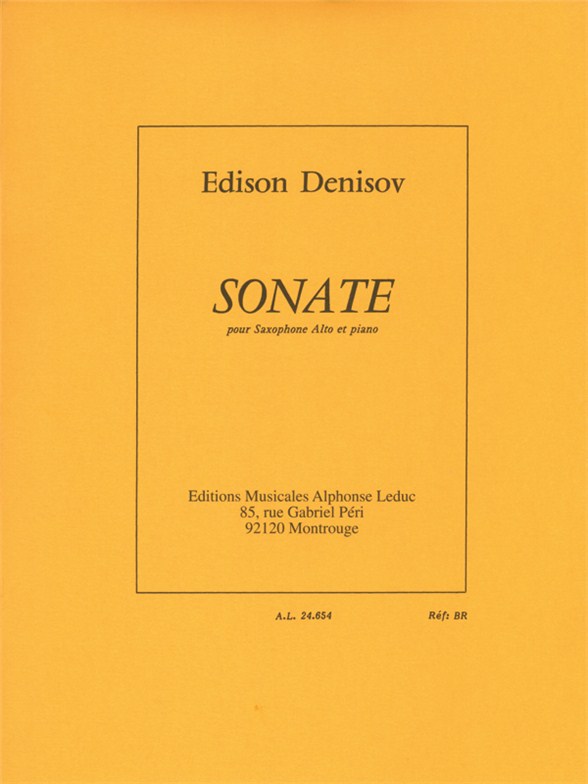 Edison Denisov: Sonata For Alto Saxophone And Piano: Saxophone: Instrumental