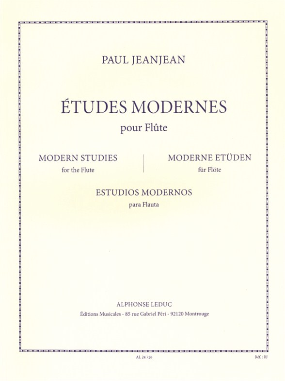 Jean-Jean: Etudes Modernes: Flute: Study