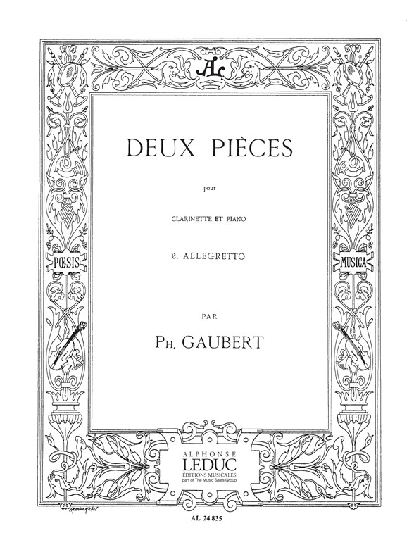 Philippe Gaubert: Philippe Gaubert: 2 Pieces No.2: Allegretto: Clarinet: Score