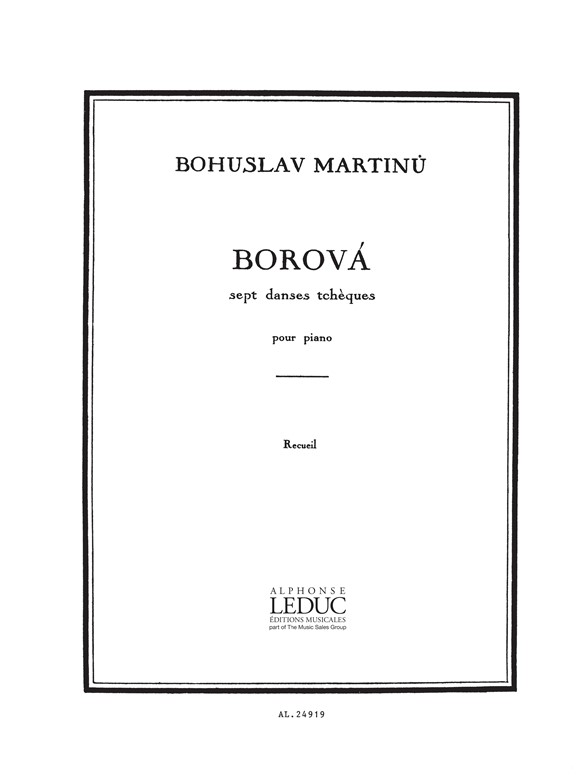 Bohuslav Martinu: Borova H195: Piano: Score