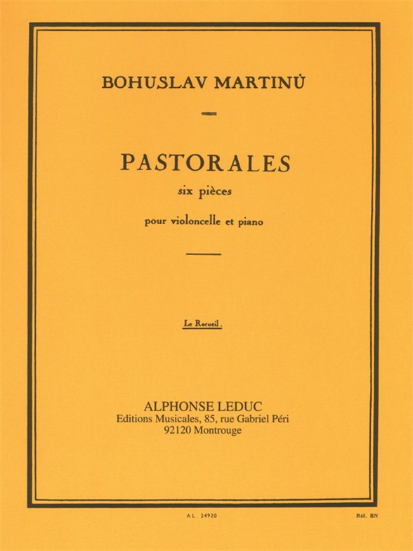 Bohuslav Martinu: 6 Pastorales H190: Cello: Instrumental Album