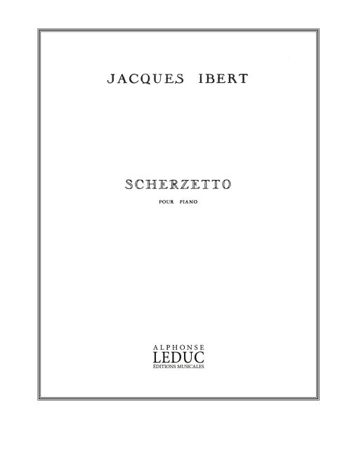Jacques Ibert: Scherzetto For Piano: Piano: Instrumental Work