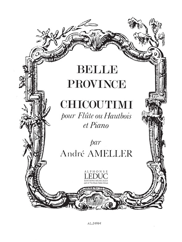André Ameller: Chicoutimi Op.185: Flute or Oboe: Score