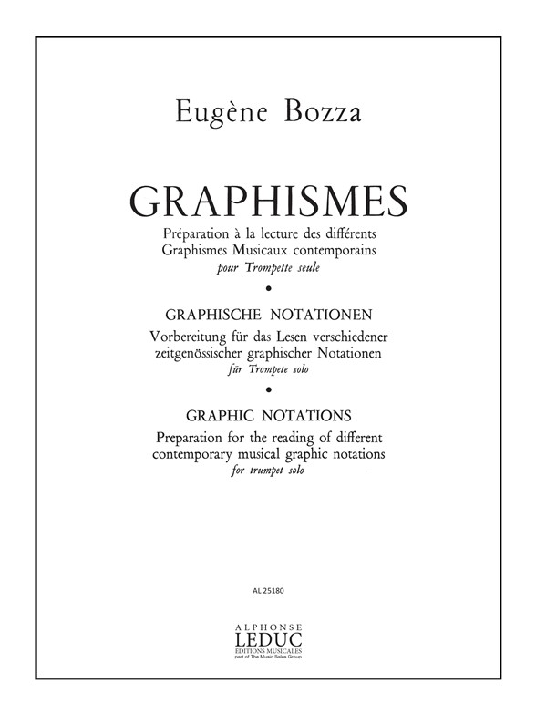 Eugne Bozza: Graphismes: Trumpet: Score