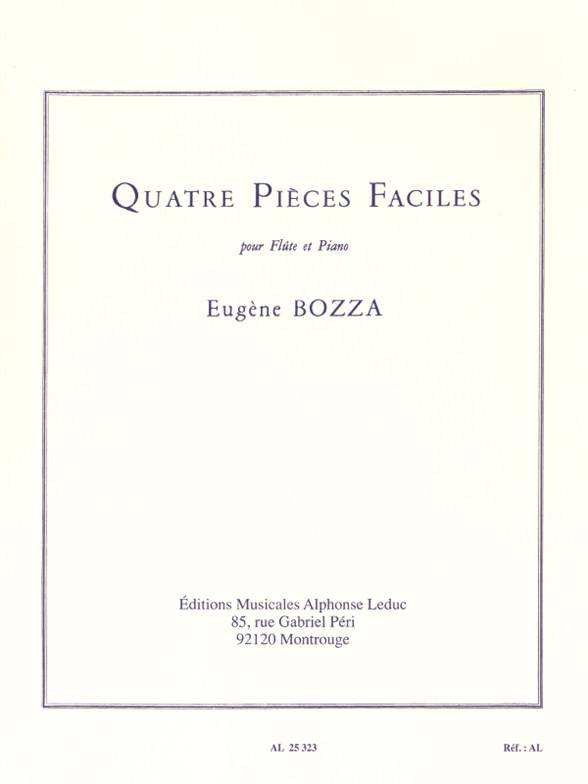 Eugne Bozza: Quatre Pices Faciles: Flute: Instrumental Work