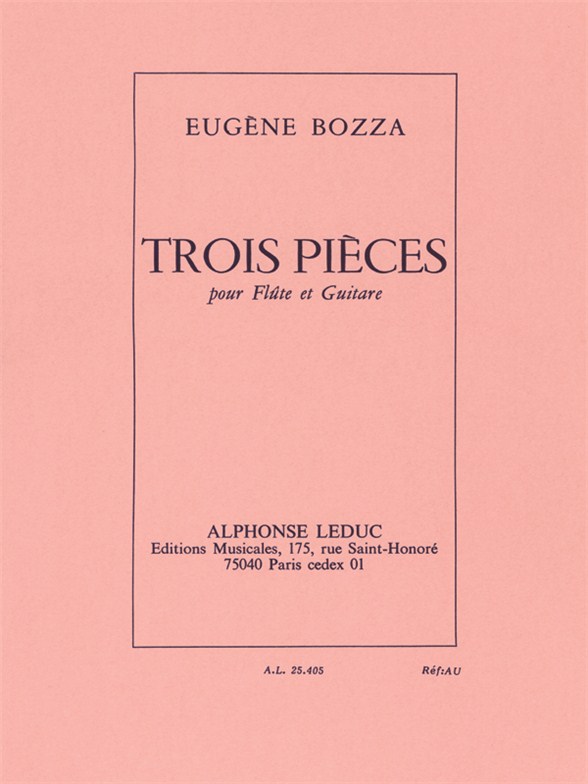 Eugène Bozza: 3 Pièces: Flute & Guitar: Instrumental Work