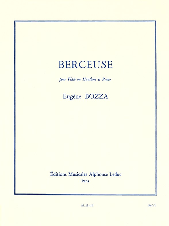 Eugène Bozza: Berceuse: Flute or Oboe: Instrumental Work