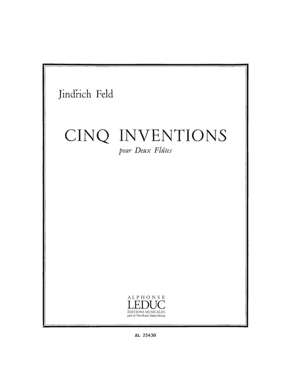 Jindrich Feld: 5 Inventions: Flute Duet: Score