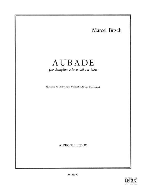 Marcel Bitsch: Aubade: Saxophone: Score