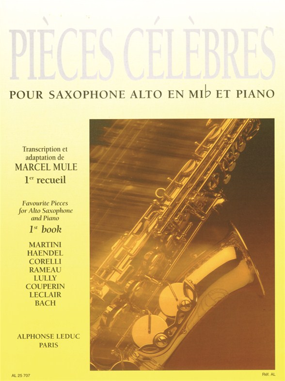 Marcel Mule: Pieces Classiques Celebres 1: Alto Saxophone: Instrumental Album