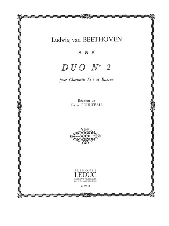 Ludwig van Beethoven: Duo No.2: Mixed Duet: Score