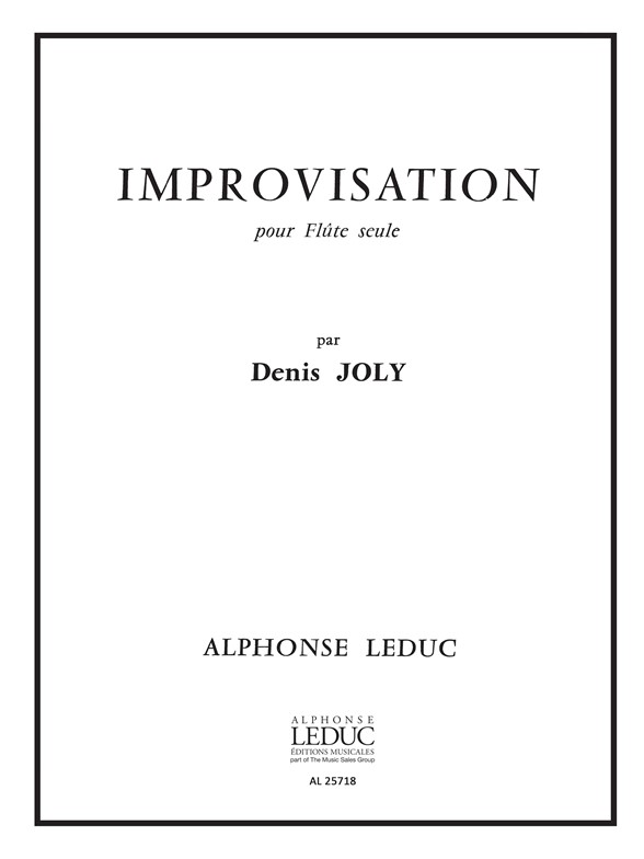Joly: Improvisation: Flute: Score