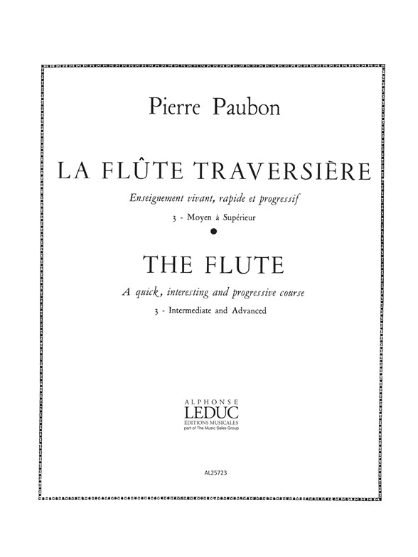 Pierre Paubon: La Flte traversiere Vol.3: Flute: Score