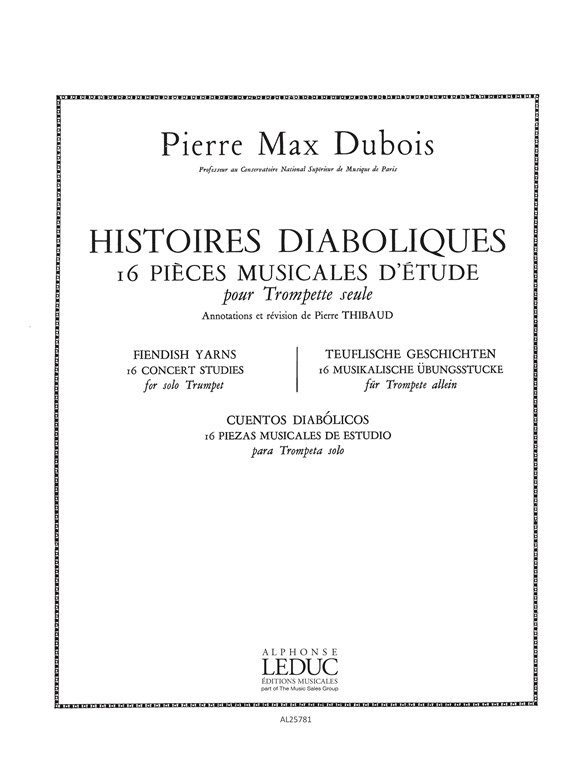 Pierre-Max Dubois: Histoires diaboliques: Trumpet: Score