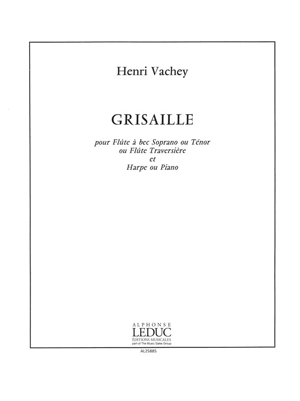 Henri Vachey: Grisaille: Flute: Score