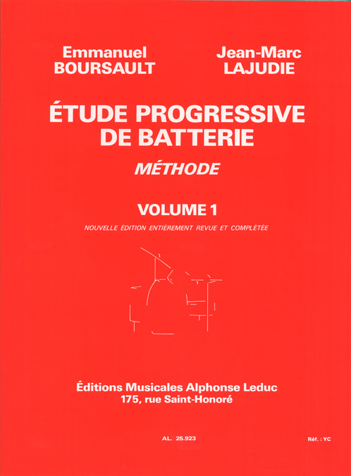 Boursault  Lajudie: Etude Progressive de Batterie 1: Drum Kit: Instrumental