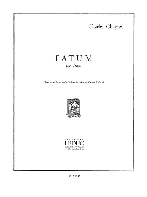 Charles Chaynes: Fatum: Guitar: Score