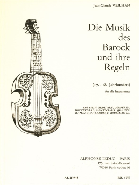 Jean-Claude Veilhan: Die Musik des Barock und ihre Regeln: Reference