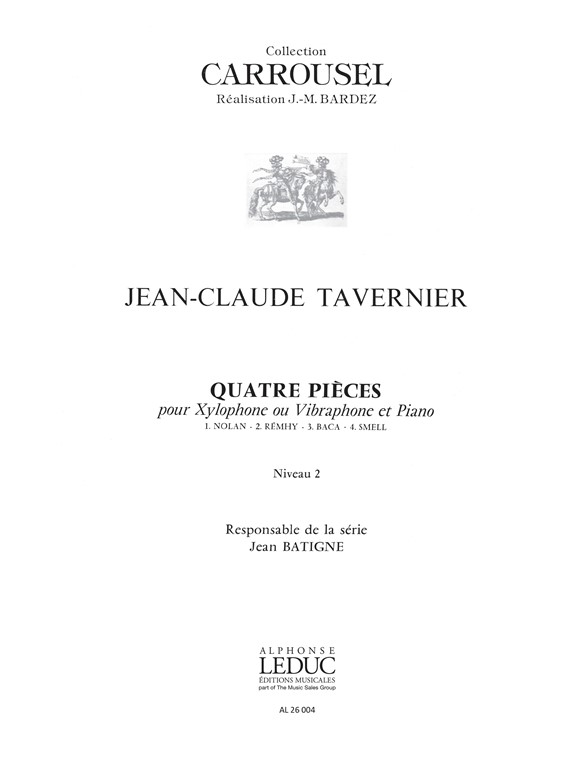 Jean-Claude Tavernier: 4 Pieces -C.Carrousel: Percussion: Score
