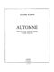Hermann Josef Kaiser: Automne for Flute or Recorder Solo: Flute: Score
