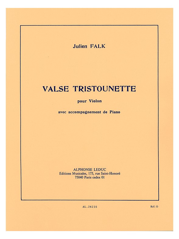Julien Falk: Valse Tristounette: Violin: Instrumental Work