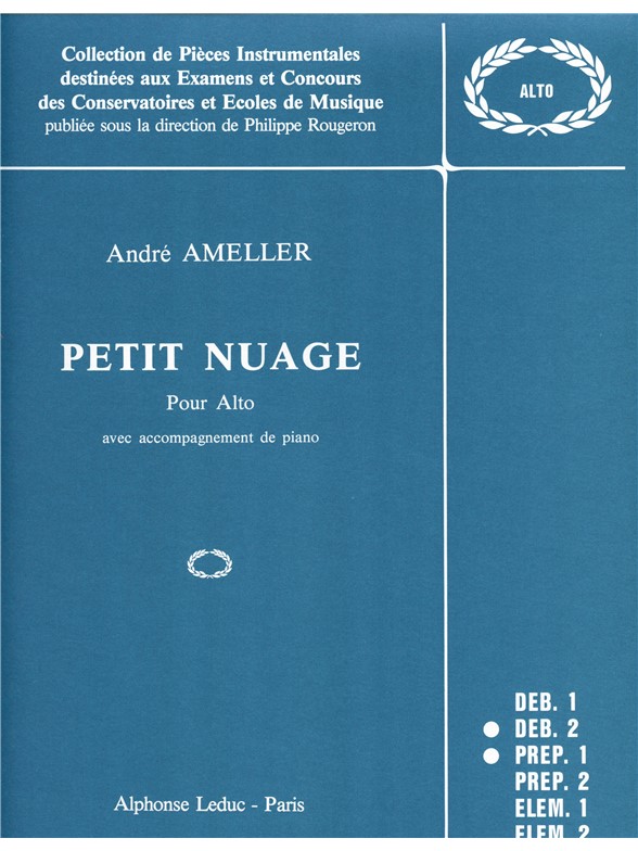 André Ameller: Petit Nuage Op.308: Viola: Score