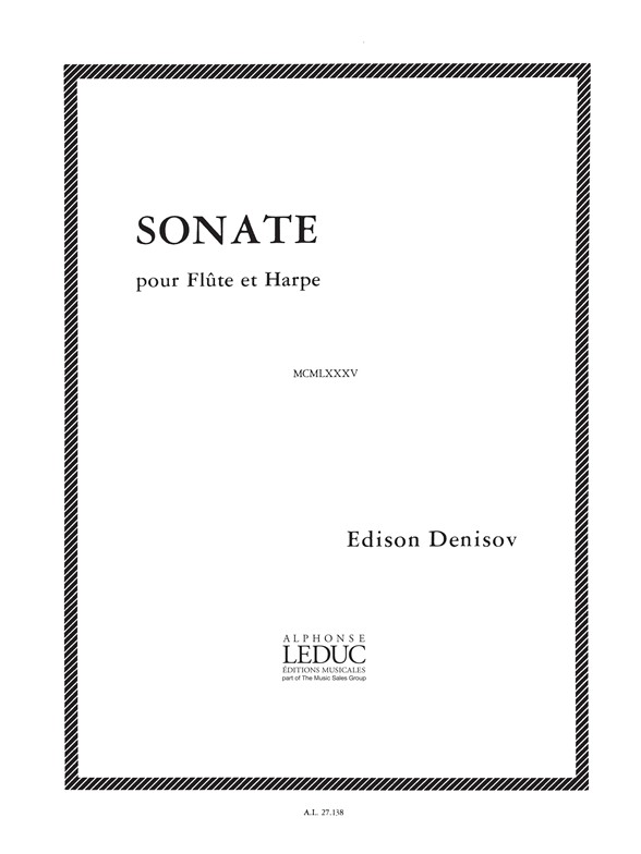 Edison Denisov: Sonate: Flute & Harp: Score