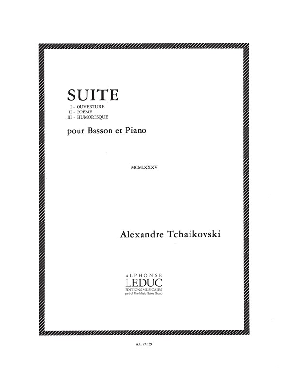 Pyotr Ilyich Tchaikovsky: Suite: Bassoon: Score