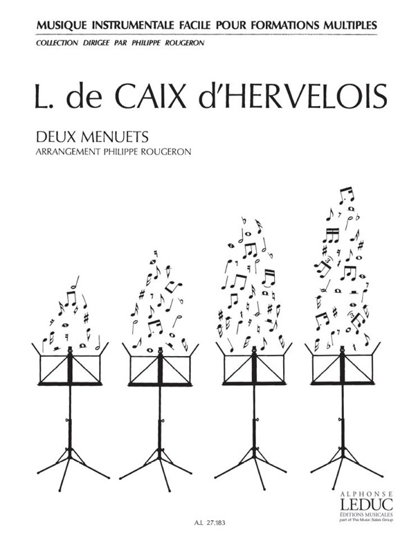 Louis de Caix d'Hervelois: Louis de Caix dHervelois: 2 Menuets: Flexible Band: