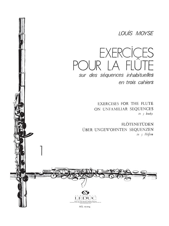 Louis Moyse: Exercices sur des Sequences inhabituelles v.1 No.1: Flute: Score