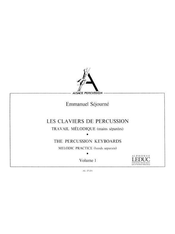 Emmanuel Sejourne: Les Claviers de Percussion Vol.1: Percussion: Score