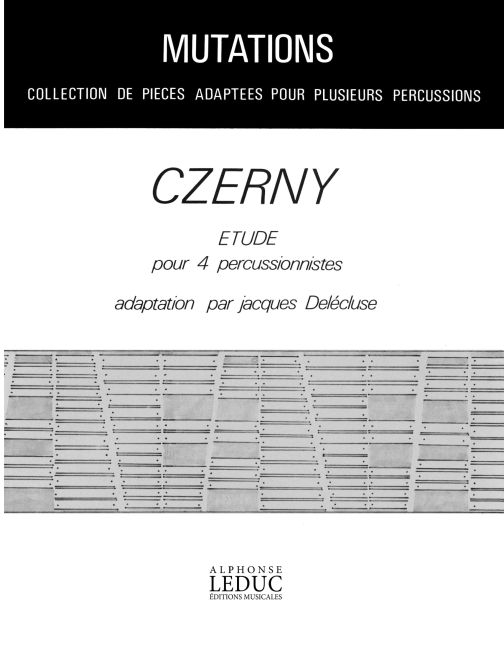 Carl Czerny: Karl Czerny: Etude: Tuned Percussion: Score and Parts