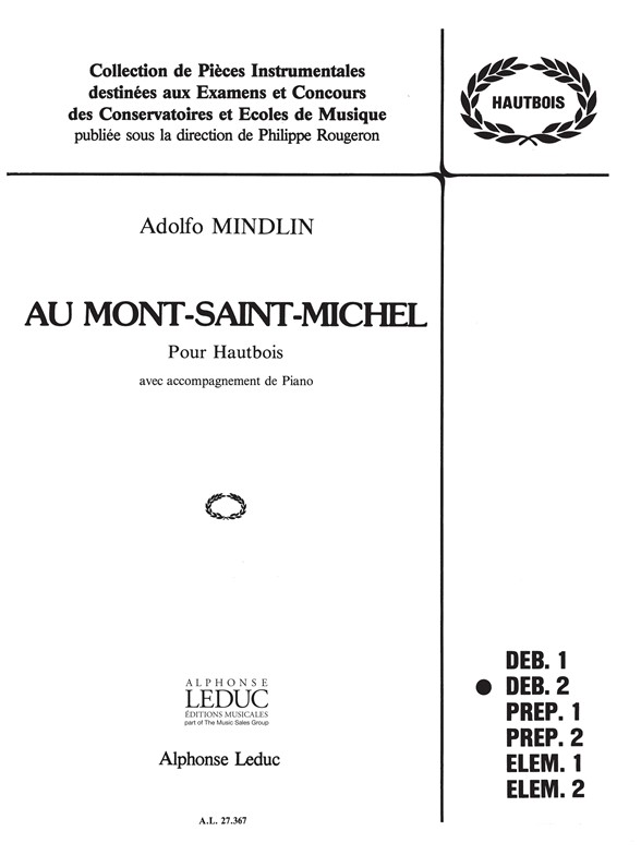 Adolfo Mindlin: Au Mont Saint Michel: Oboe: Score