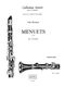 Alain Bonnard: Menuets Op.20: Clarinet Ensemble: Score and Parts