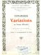 Yvonne Desportes: Variations en Forme d'Etudes...: Violin: Score