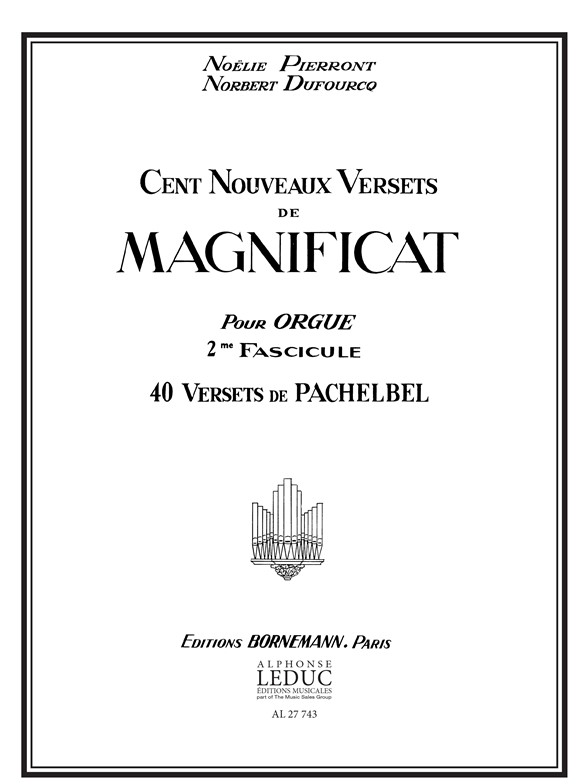 Pachelbel: 100 Nouveaux Versets de Magnificat Vol.2: Organ: Score