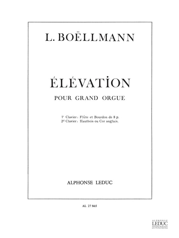 Lon Bollmann: Elevation: Organ: Score