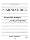 Franz Tournier: 20 Miniatures: Piano: Score