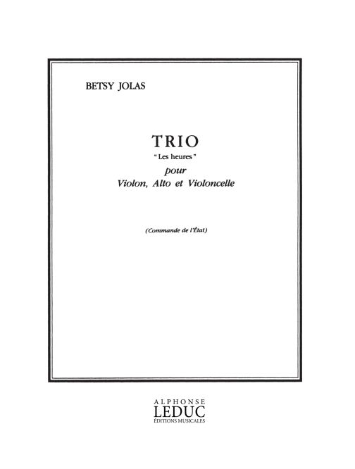 Betsy Jolas: Trio 'Les Heures'