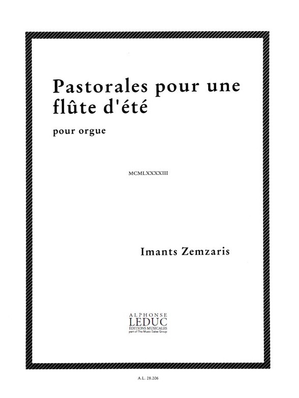 Zemzaris: Zemzaris: Pastorales pour une Flûte dEte: Organ: Score