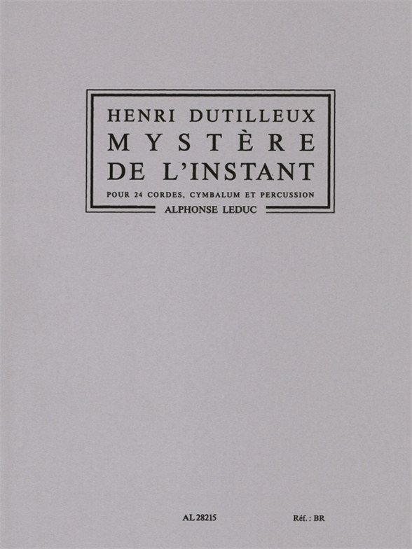 Henri Dutilleux: Myst�re de l'Instant (Orchestra): Orchestra: Score