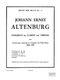Altenburg, Johann Ernst : Livres de partitions de musique