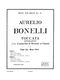 Bonelli , Aurelio : Livres de partitions de musique
