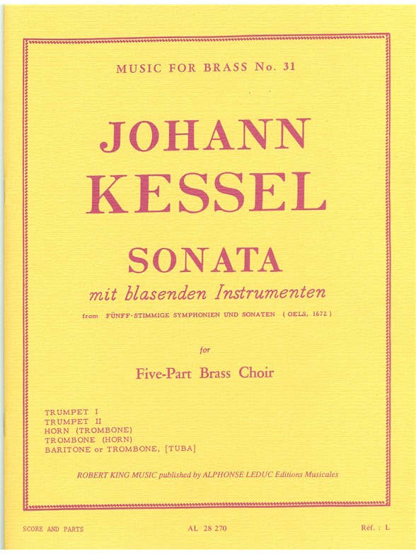 Kessel: Sonata: Brass Ensemble: Score and Parts