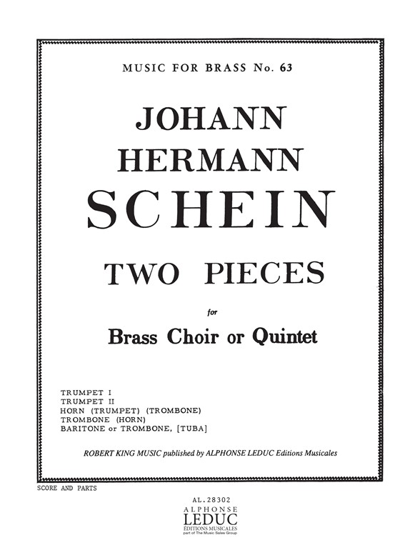 Schein: 2 Pieces: Brass Ensemble: Score and Parts