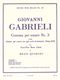 Andrea Gabrieli: Canzona Per Sonare N03: Brass Ensemble: Score and Parts